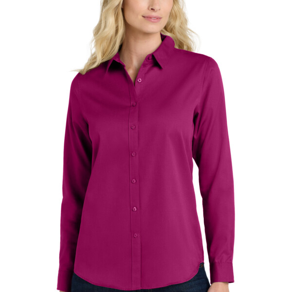 Women's Long Sleeve SuperPro React Twill Shirt Thumbnail