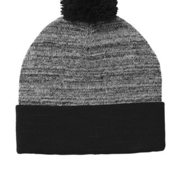 Copy of Sport-Tek Heather Pom Pom Beanie-NC Thumbnail