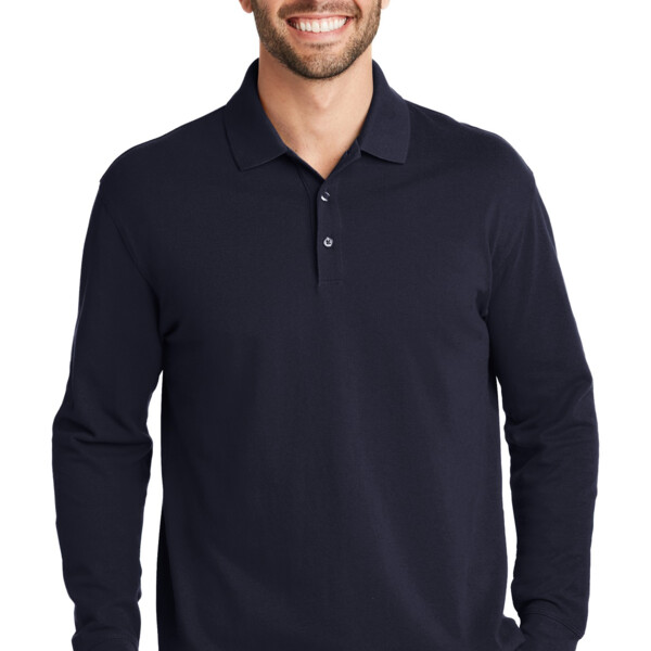ycsd DP EZCotton ® Long Sleeve Polo Thumbnail