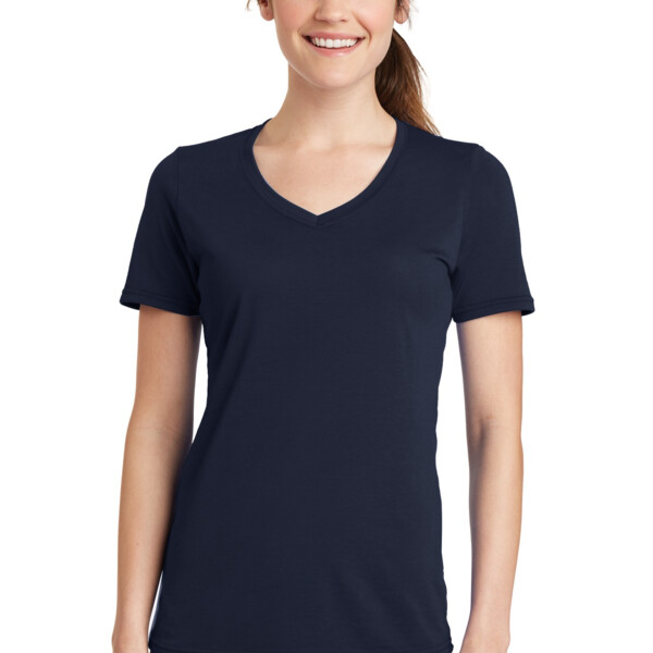 Ladies Performance Blend V Neck Tee Thumbnail
